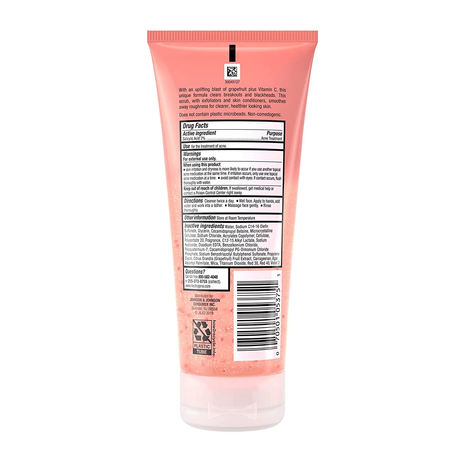 Neutrogena Oil-Free Acne Wash Pink Grapefruit Foaming