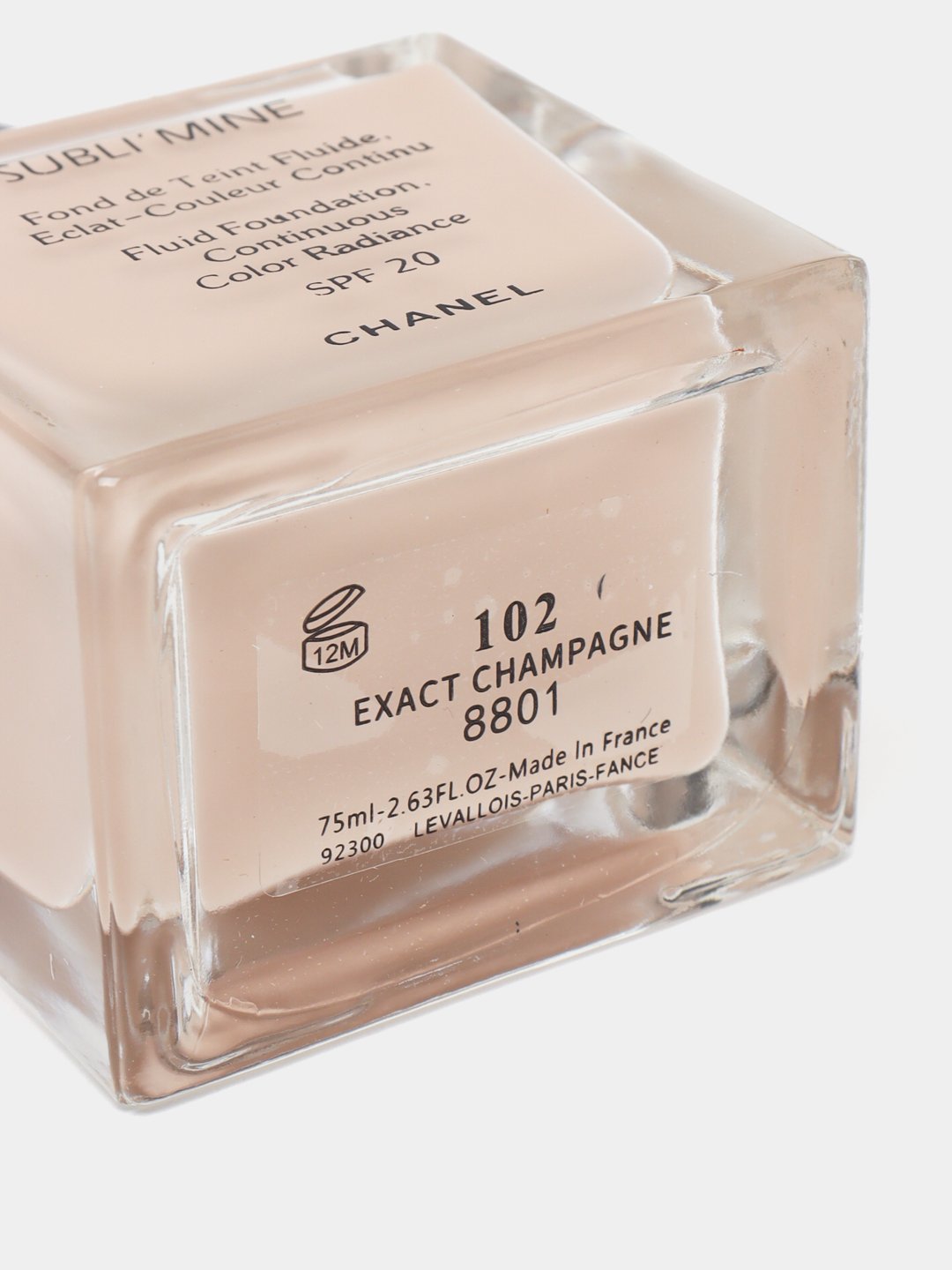 SUBLIMINE CHANEL Fluid Foundation SPF 20